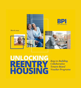 Unlocking Reentry Housing report cover